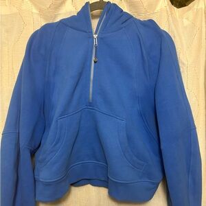 Blue Lululemon Women’s Scuba Oversized Half-Zip Hoodie